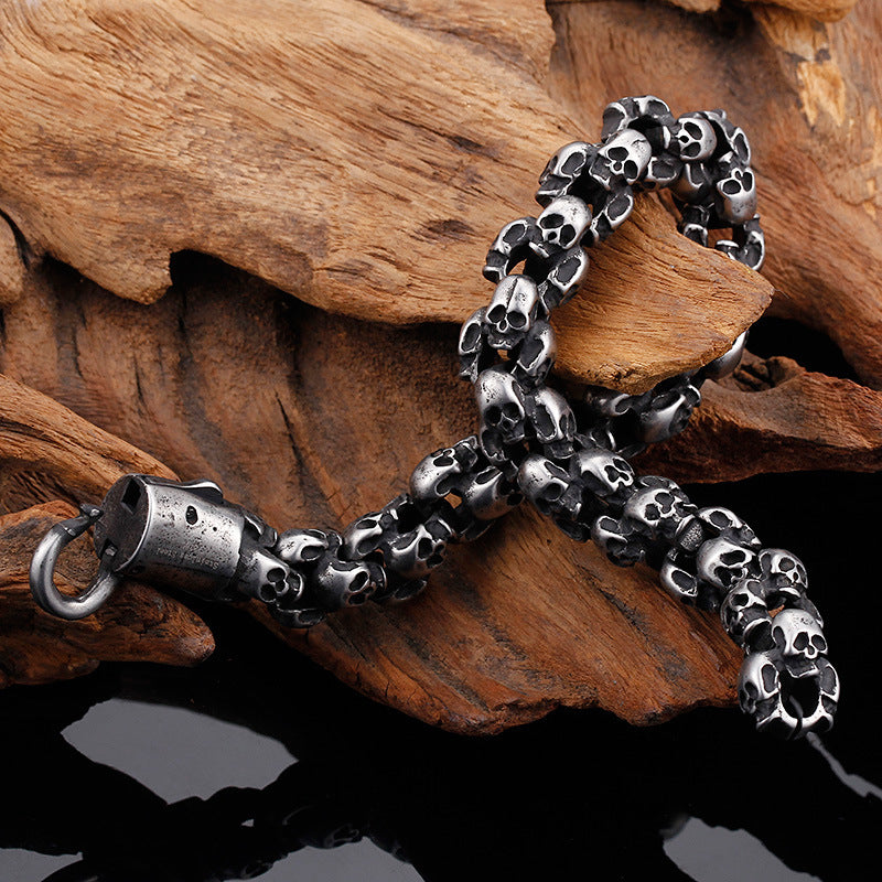 Steel Skull Chain – Skull Bracelet for Men