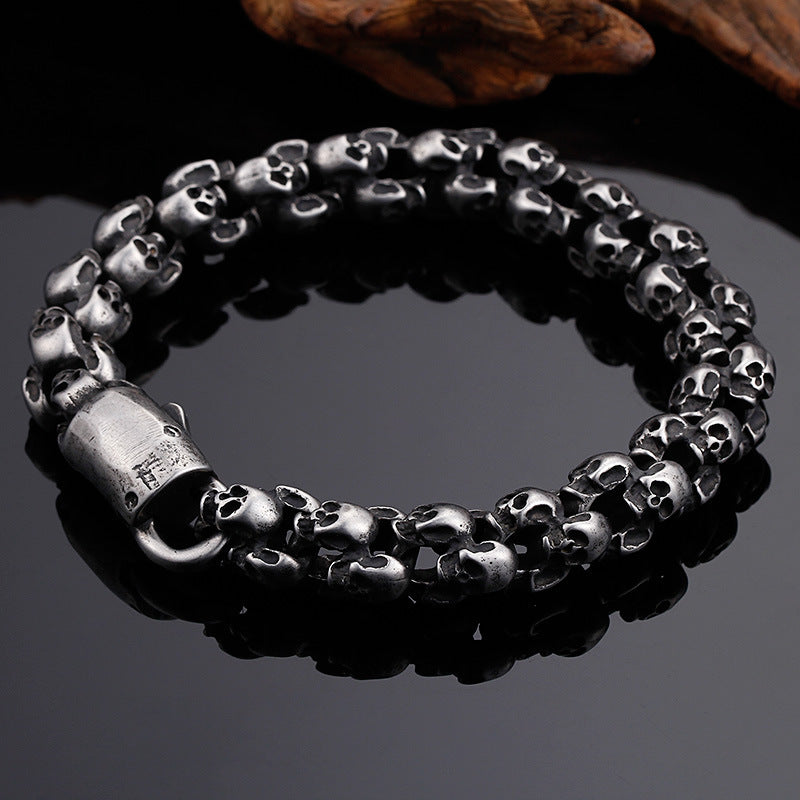 Steel Skull Chain – Skull Bracelet for Men
