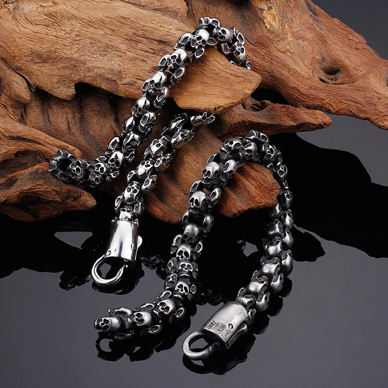 Steel Skull Chain – Skull Bracelet for Men