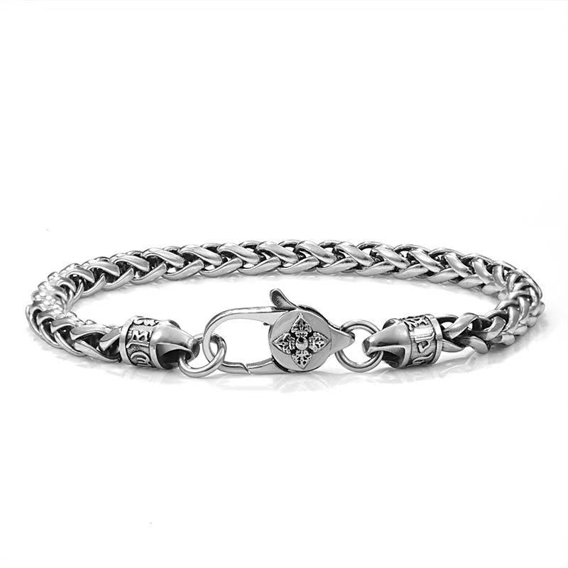 Six Words Mantra Armband – Geflochtenes Vintage-Design aus Kupfer